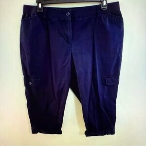 Talbots Navy Cargo Capris /shorts